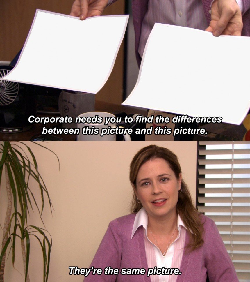 blank dwight meme