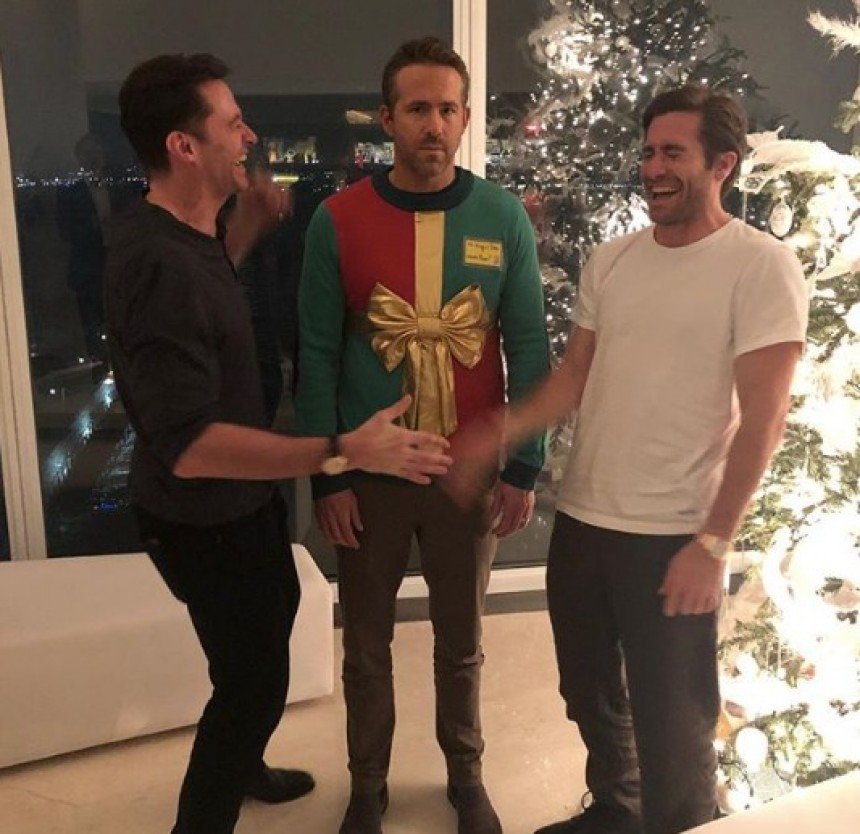Ryan Reynolds Christmas Sweater Meme